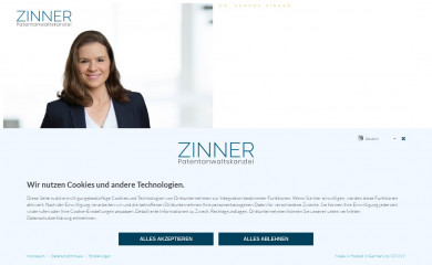 zinner-patent.de screenshot