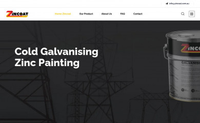 zincoat.com.au screenshot