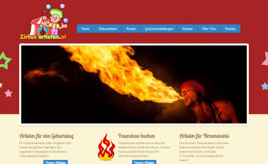 zirkus-artisten.at screenshot