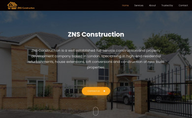 znsconstruction.com screenshot