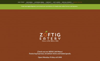 zoftigeatery.com screenshot
