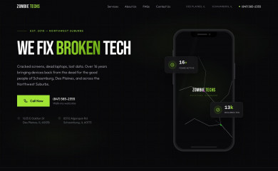 zombietechs.com screenshot