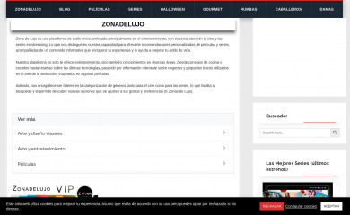 zonadelujo.com screenshot