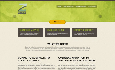 zoza.com.au screenshot