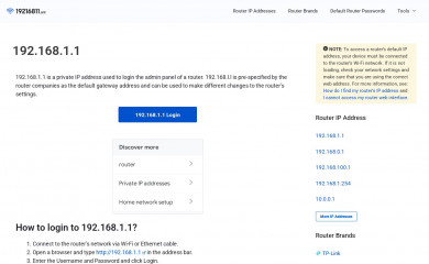 19216811.uno screenshot