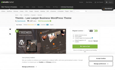 Themis - Law Lawyer Business WordPress Theme screenshot