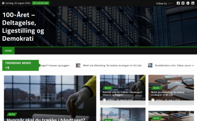 100aaret.dk screenshot