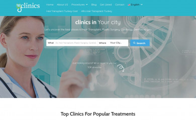 10tophairclinics.com screenshot