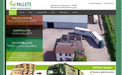 112pallets.nl screenshot