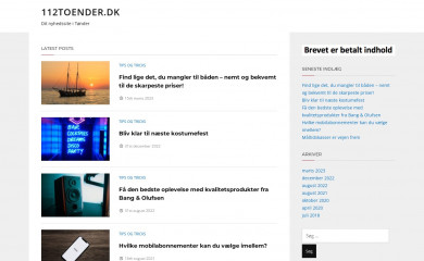 112toender.dk screenshot