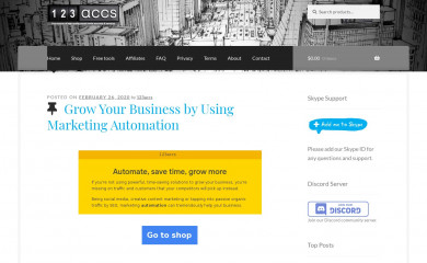 http://123accs.com screenshot