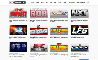 123wrestling.com screenshot
