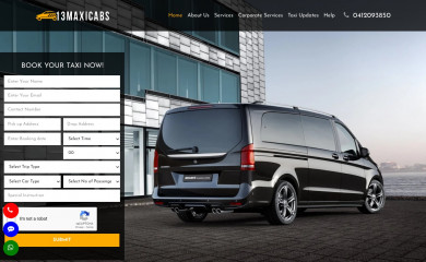 13maxicabs.com screenshot