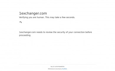 1exchanger.com screenshot