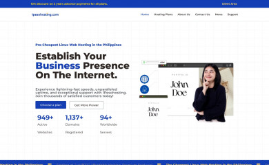 1pesohosting.com screenshot