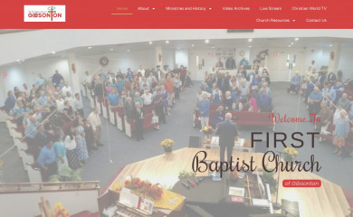 1stbaptistgibsonton.com screenshot