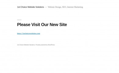1stchoicewebsitesolutions.com screenshot