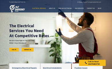 247-emergencyelectrician.com screenshot