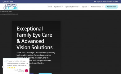 2020eyecarehsv.com screenshot