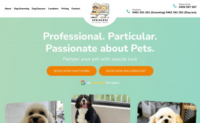 2princesspetgrooming.com.au screenshot