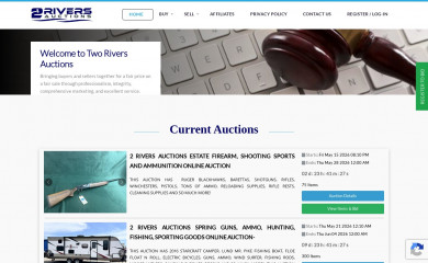 2riversauctions.com screenshot