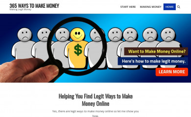 365waystomakemoney.com screenshot