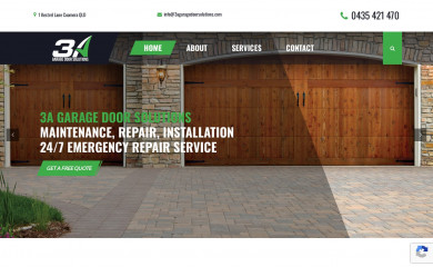 3agaragedoorsolutions.com screenshot