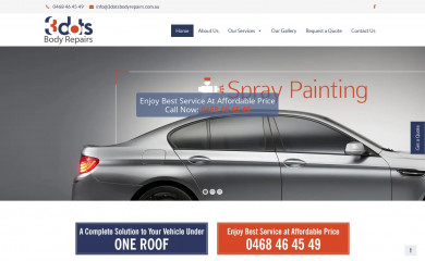 3dotsbodyrepairs.com.au screenshot