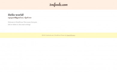 3mfoodz.com screenshot