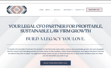 4cornerscfo.com screenshot