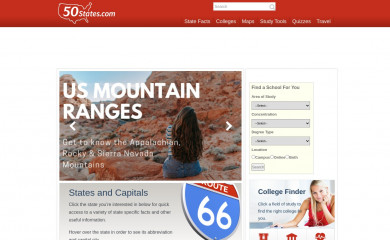 50states.com screenshot