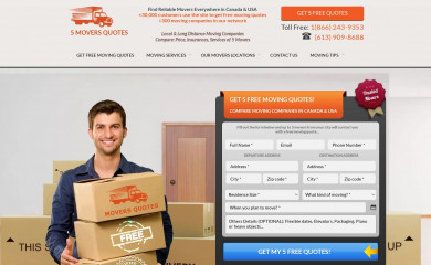 http://5moversquotes.com screenshot