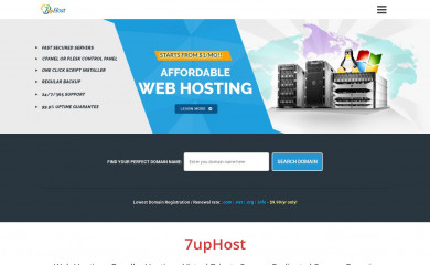 7uphost.com screenshot