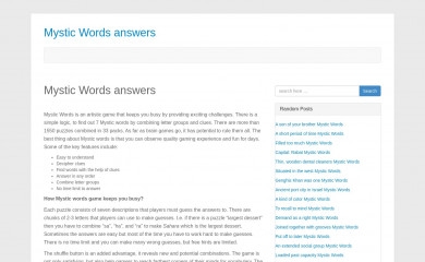 7mysticwords.org screenshot