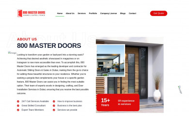 800masterdoors.com screenshot