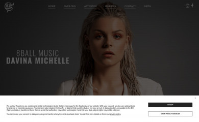 8ballmusic.nl screenshot