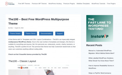 https://8degreethemes.com/wordpress-themes/the100/ screenshot