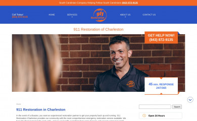 911restorationcharleston.com screenshot