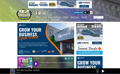 92profm.com screenshot
